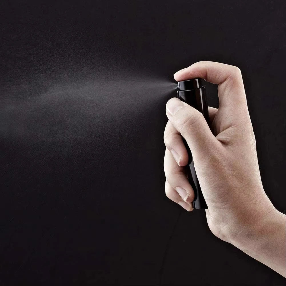 3Pcs+4 Accessories 8ML Perfume Spray Bottle with 3 Spray Bottles, 1 Funnel, 1 Straw, 1 Dispenser, 1 Spring Straw